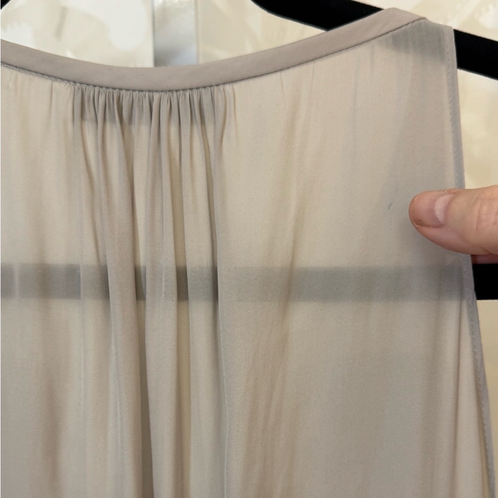 Ramy Brook NY Peplum Tank- Beige M - Picture 6 of 9